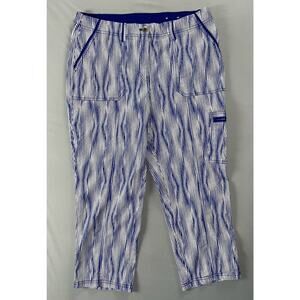 Chico's Lightweight Stretch Cotton Crop Cargo Pants w/ Roll-Tab Cuffs. 1.5 (10)